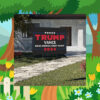 Trump Vance 2024 Black Yard Sign