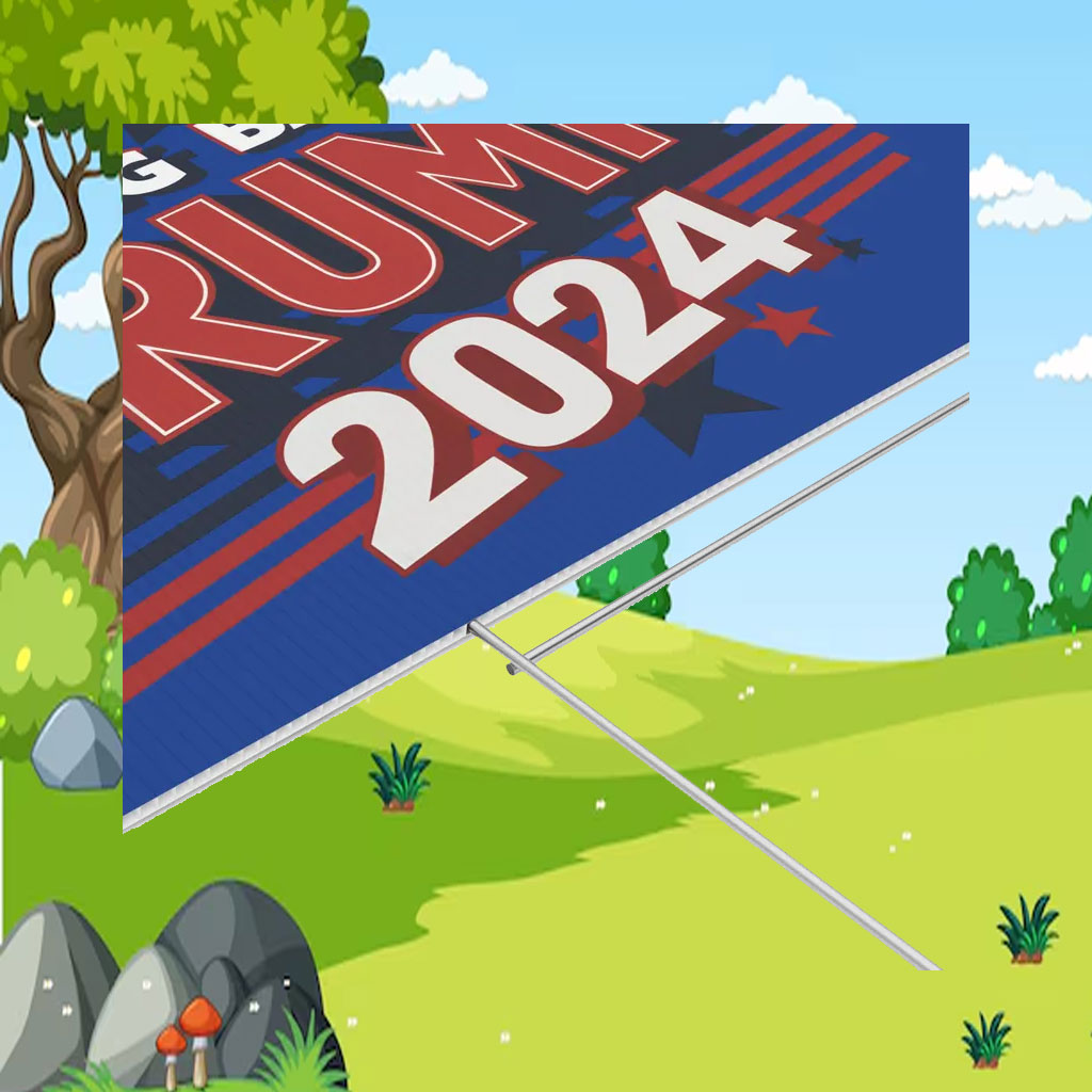 Bring Back Trump Yard Sign, Campaign Election 2024 Sign