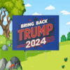 Bring Back Trump Yard Sign, Campaign Election 2024 Sign
