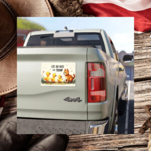 Cats And Ducks For Trump Presidential Debate 2024 Magnetic Bumper Sticker