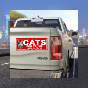 Cats For Trump Car Magnet
