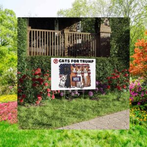 Cats for Trump Vote Yard Sign