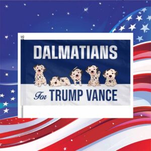 Dalmatians For Trump Vance Flag