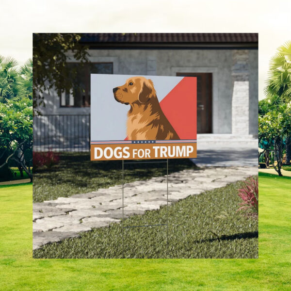Dogs For Trump Vance 2024 Yard Signs