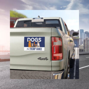 Dogs For Trump Vance Car Magnet