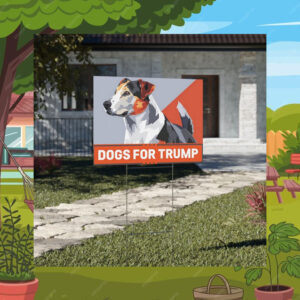 Dogs For Trump Vance Yard Sign, Trump Vance Yard Sign, Republican Garden Sign
