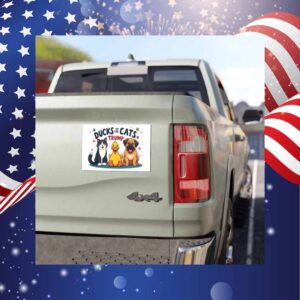 Ducks And Cats For Trump 24 Car Magnet