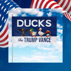 Ducks For Trump Vance Flag