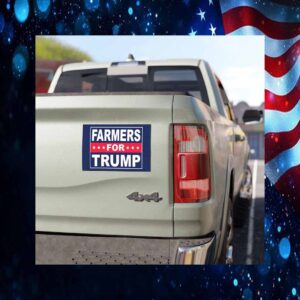 Farmers For Trump Car Magnet