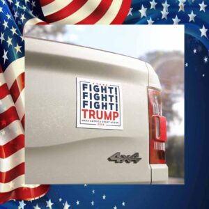 Fight, Fight, Fight Trump Make America Great Again Car Magnet