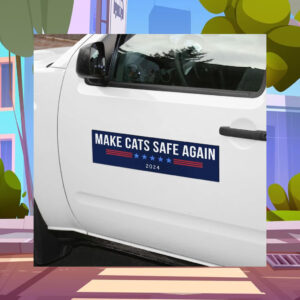 Funny Make Cats Safe Again Magnet