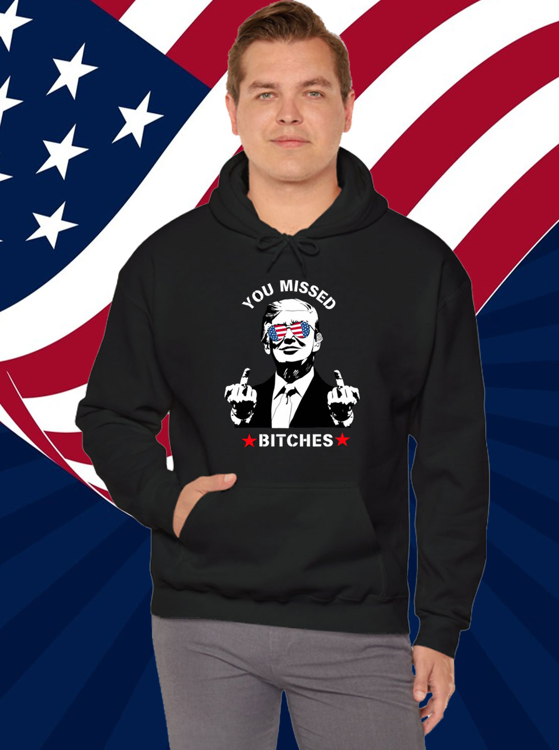 Funny Trump T-Shirt You Missed Bitches Trump 2024 T-Shirt