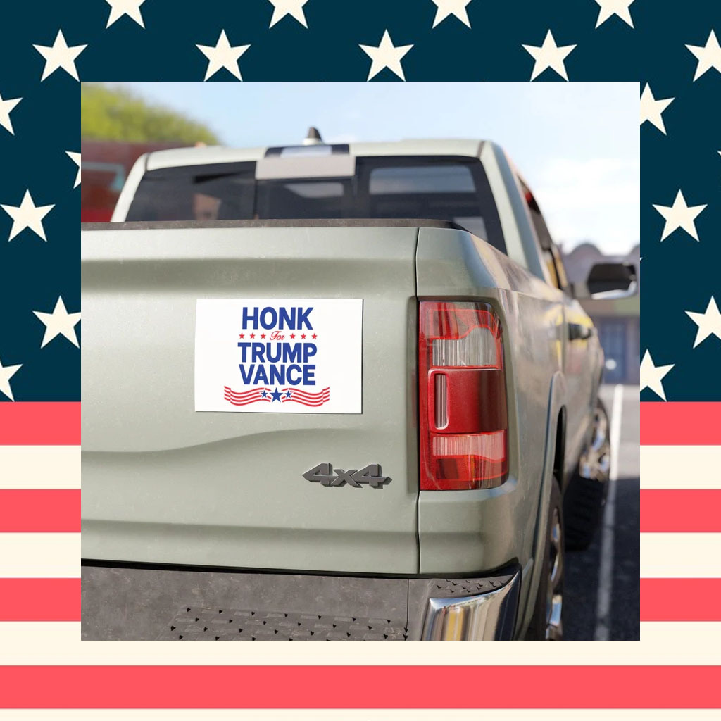 Honk For Trump Vance Car Magnet Trump For President