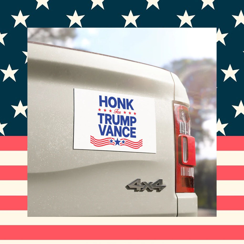 Honk For Trump Vance Car Magnet Trump For President