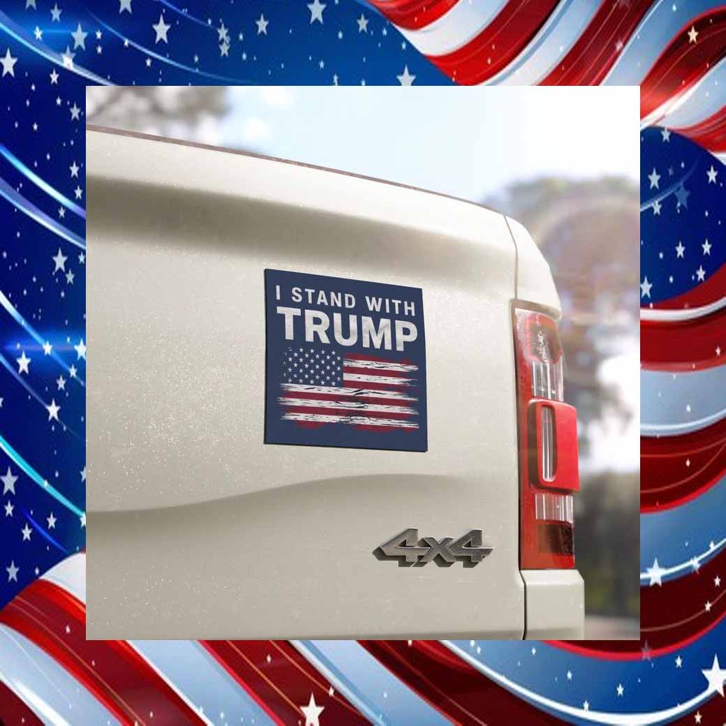 I Stand With Trump Car Magnet