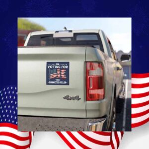 I'm Voting For The Convicted Felon Car Magnet