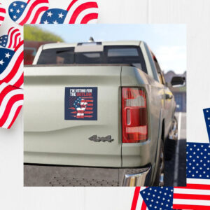 I'm Voting For The Outlaw Car Magnet