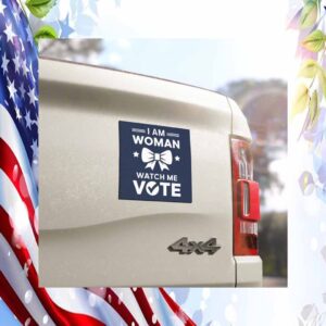 I'm Women Watch Me Vote Trump Car Magnet