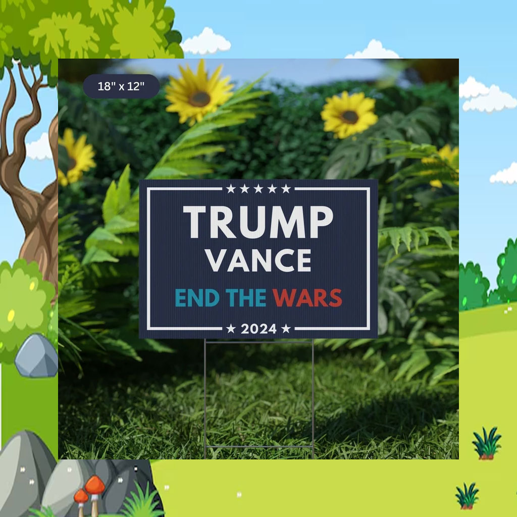 Israel Ukraine Trump Vance Yard Sign