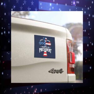 Jesus Is My Savior Trump Is My President 2024 Car Magnet