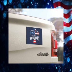 Jesus Is My Savior Trump Is My President Car Magnet
