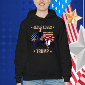 Jesus Loves Trump 2024 Fist Rally Trump Rally 2024 Shirt