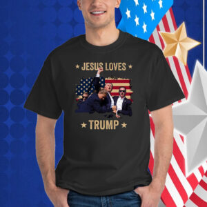 Jesus Loves Trump 2024 Fist Rally Trump Rally 2024 Shirt