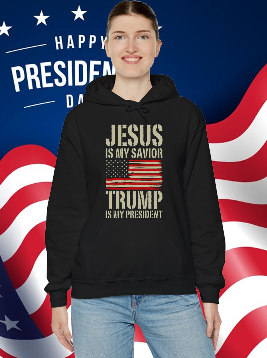 Jesus is My Savior Trump is My President Tee Shirt