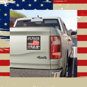 Jesus is my Savior Trump is my President Car Magnet