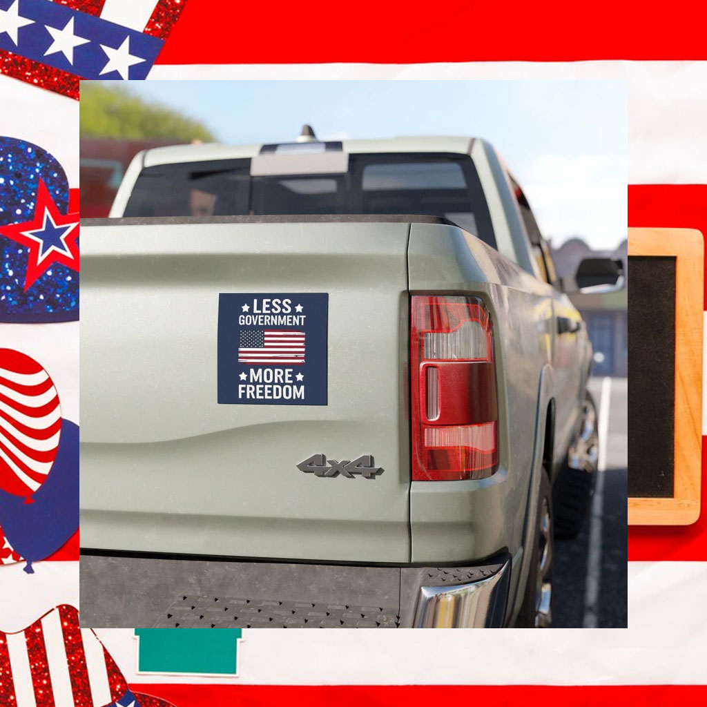 Less Government More Freedom Car Magnet