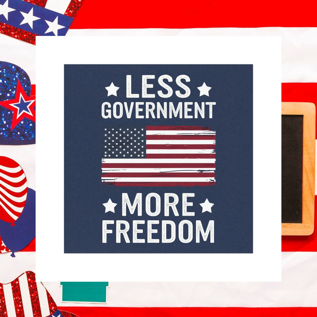 Less Government More Freedom Car Magnet