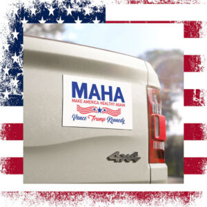 MAHA Make America Healthy Again Car Magnet, Trump Vance Kennedy Magnet