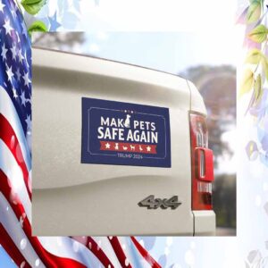Make Pets Safe Again Trump 2024 Car Magnet