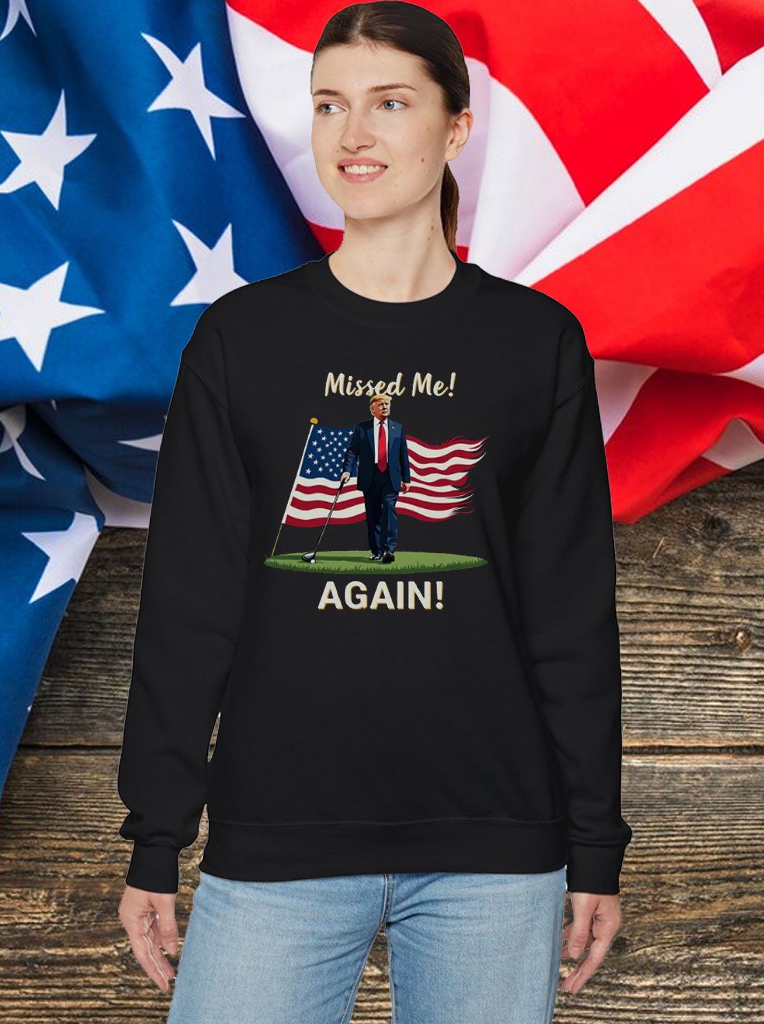 Missed Me Again Second Assassination Attempt Trump Golf 2024 Shirt