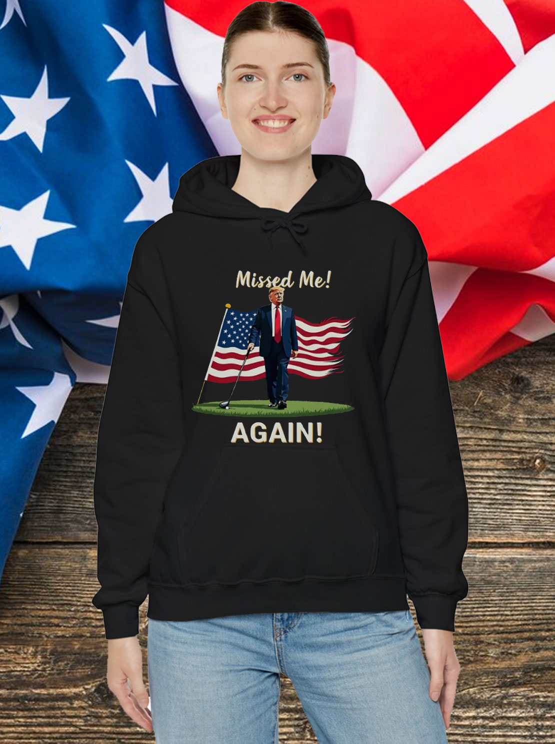 Missed Me Again Second Assassination Attempt Trump Golf 2024 Shirt