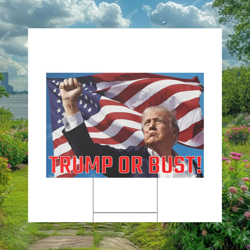 Patriotic Trump Support Sign, Political Rally Yard Sign, Trump Assassination Fail, Trumps Mugshot Outdoor Decor, Election Campaign Sign