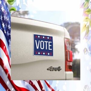 Patriotic Vote Trump Car Magnet