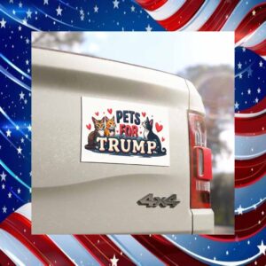 Pets For Trump Car Magnet