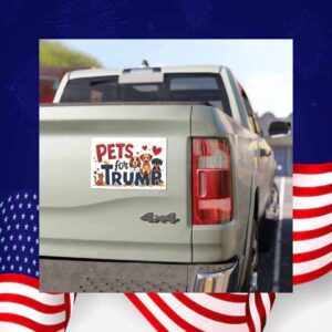 Pets For Trump President 2024 Car Magnet