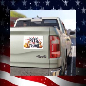 Pets For Trump President Car Magnet