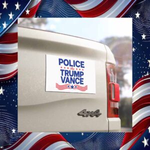 Police For Trump Vance 2024 Car Magnet