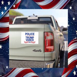 Police For Trump Vance 2024 Car Magnet