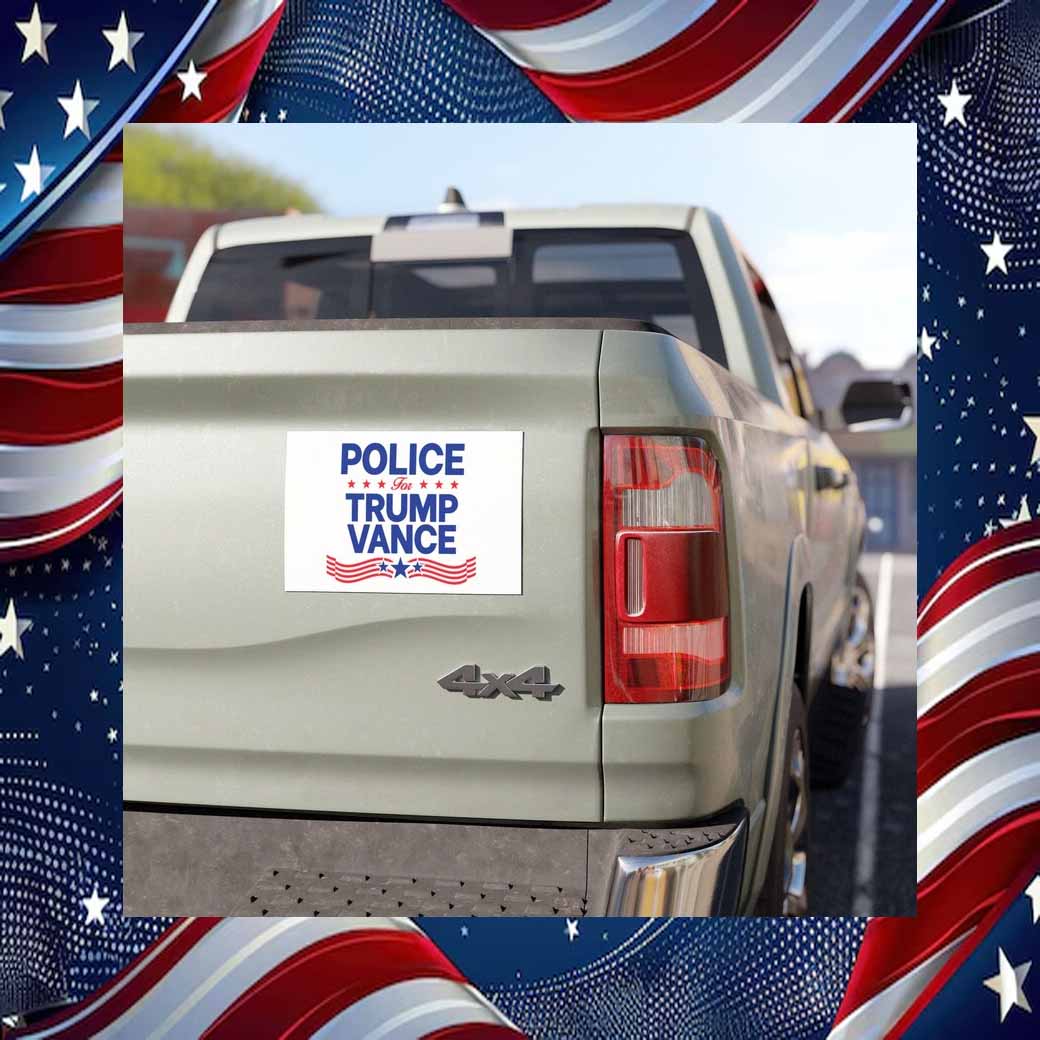Police For Trump Vance 2024 Car Magnet