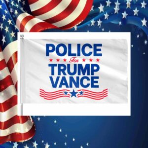 Police For Trump Vance Flag