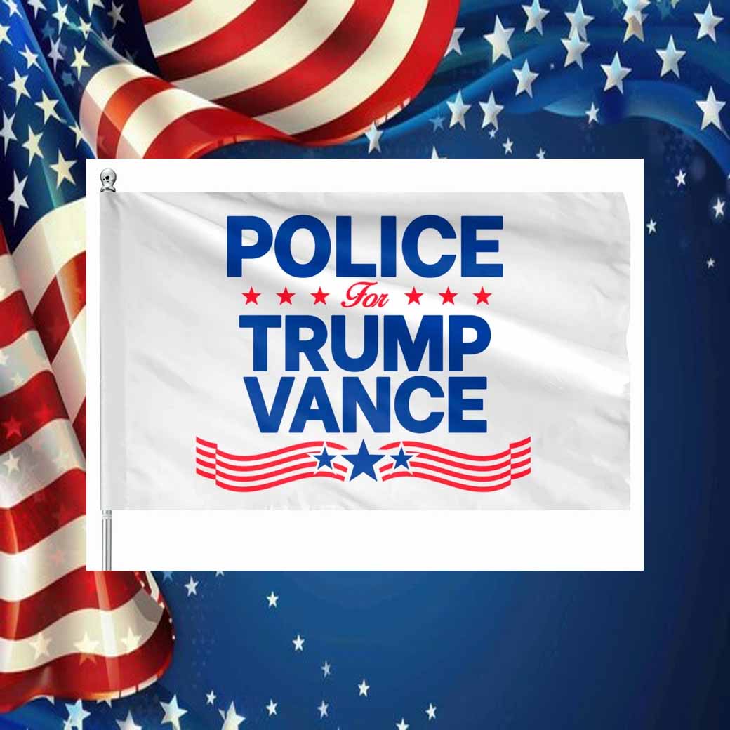 Police For Trump Vance Flag