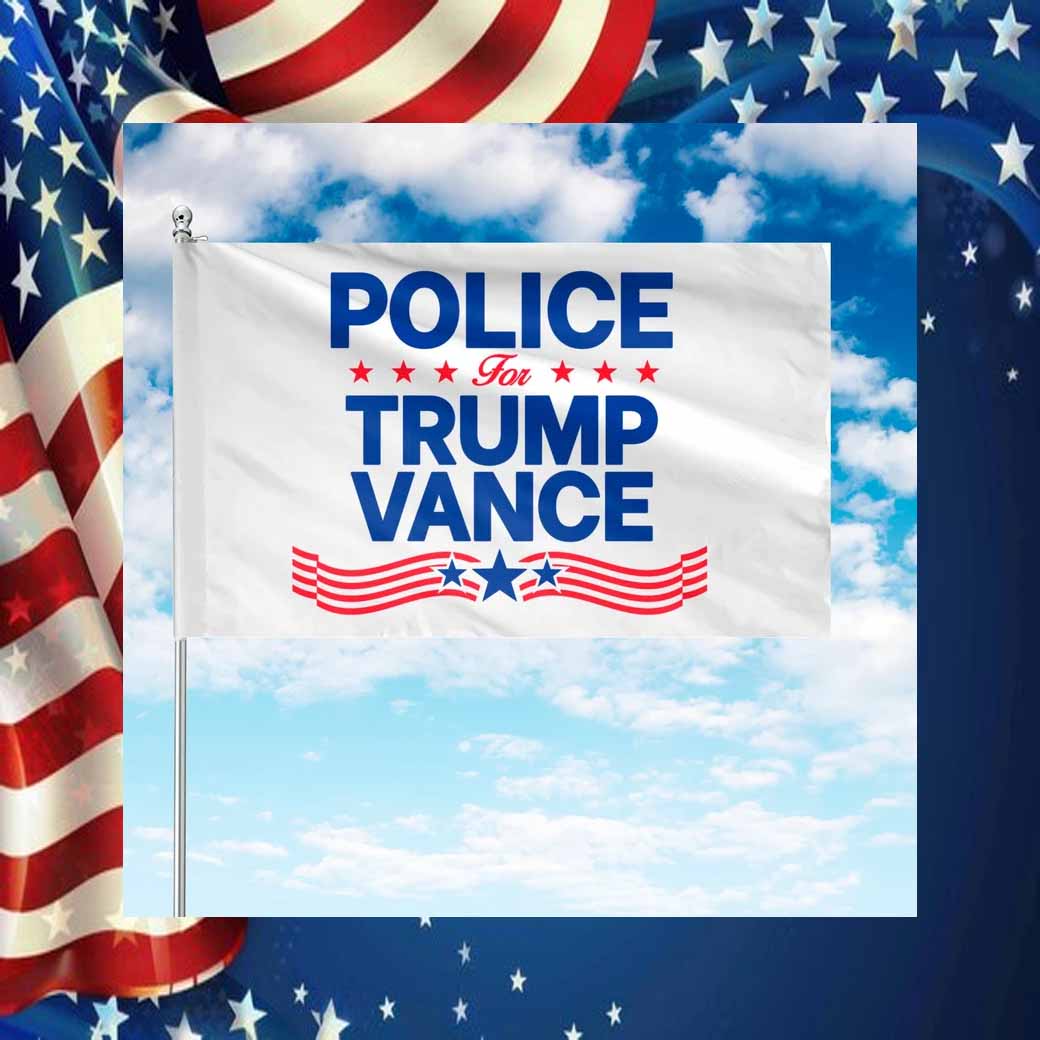 Police For Trump Vance Flag