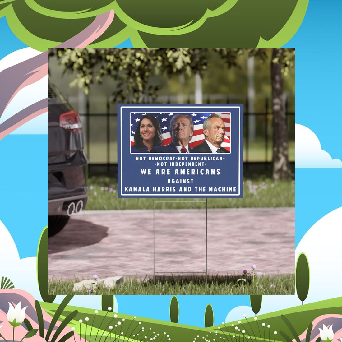Pro Donald Trump 2024 Yard Sign