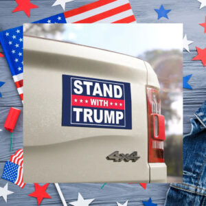 Stand With Trump Car Magnet