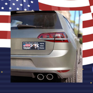 Support Trump-Inspired Car Magnet - All Aboard Trump Train 2024 Car Magnet