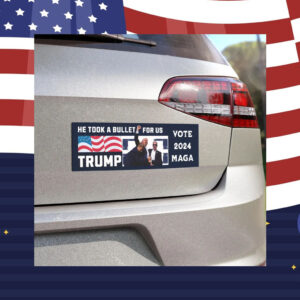 Support Trump-Inspired Car Magnet - All Aboard Trump Train 2024 Car Magnet